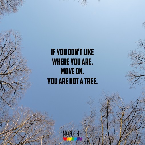 you're not a tree
